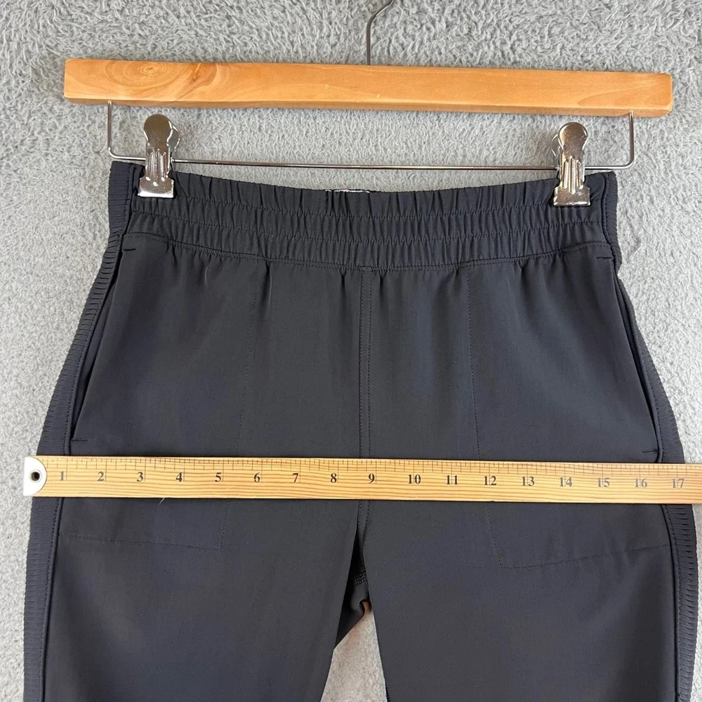 Ivivva Lululemon Girls Black Joggers Athletic Pants Ribbed Trim Size 14